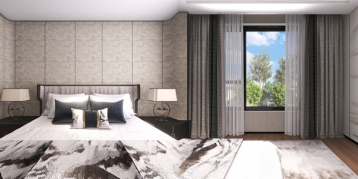 吉林瑞宝壁纸-中海龙玺148平-新中式-国家宝藏中国梦系列产品-装修设计方案