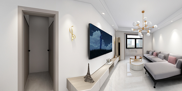 3333093330鑫渭设计-旭阳学府(CAD原始平面图)-装修设计方案