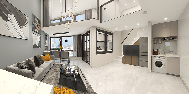 上居e品-上品一品设计中心 湖景12 46平-装修设计方案