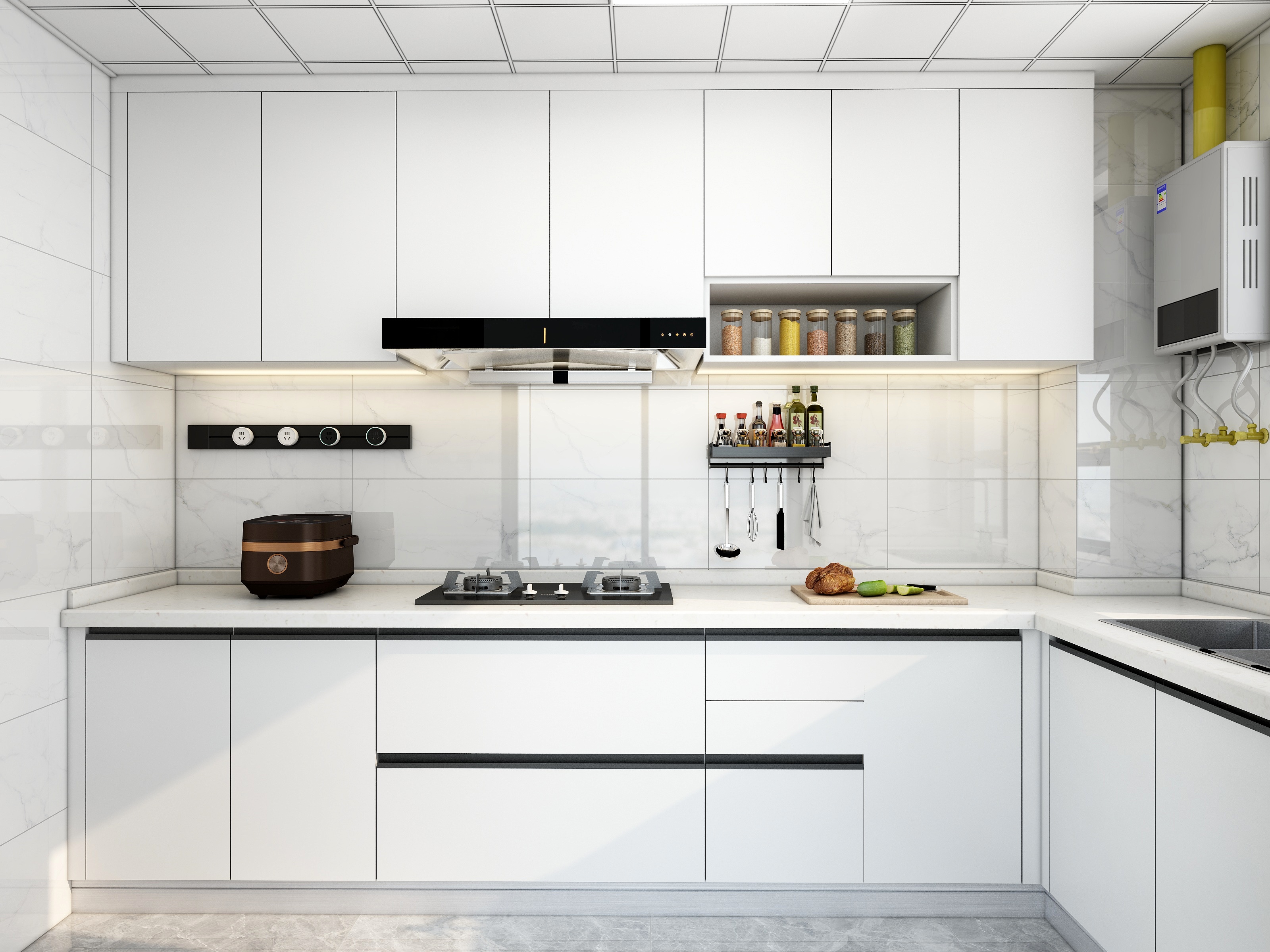 设计师一自有安排-全屋定制-锦汇嘉园11-2-102（厨房）-装修设计方案