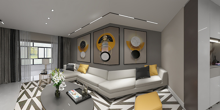 谷子13633840151-悦湖会140.86㎡A1户型3室2厅2卫1厨0930-1452-装修设计方案