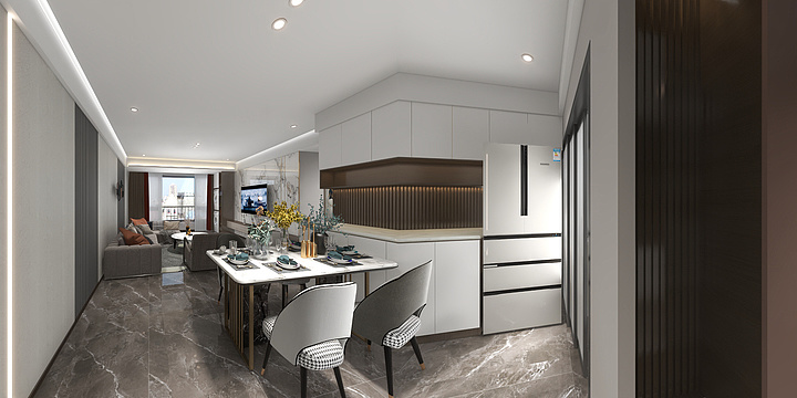 艺点空间设计工作室设计师-书香名邸-鲁班豪门装饰-装修设计方案