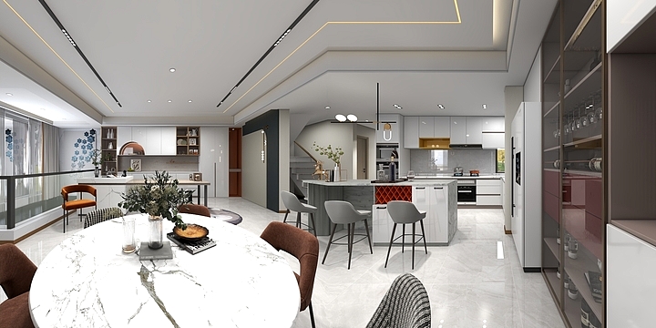 效果施工落地-丹霞-装修设计方案