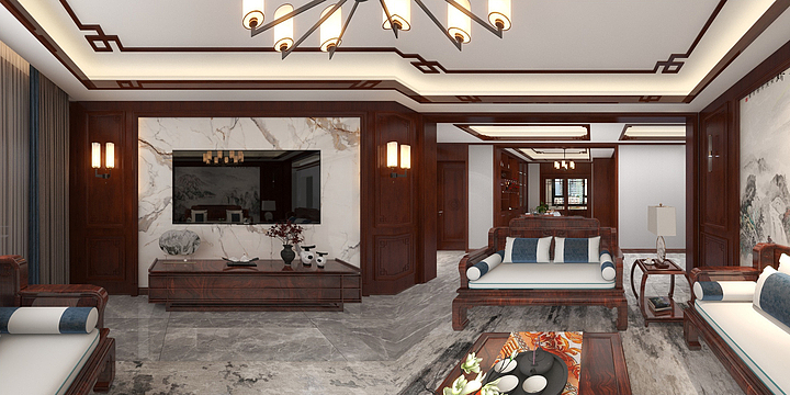 兰州居然之家银滩店-高总盛达公馆2.7-装修设计方案