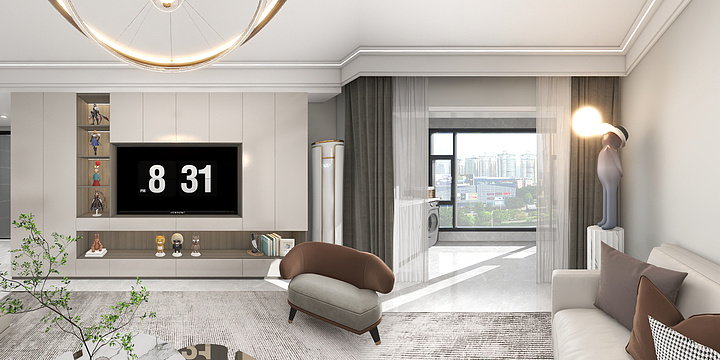 HelloMer-恒坤金御府16号楼1单元801-装修设计方案