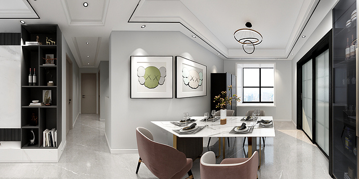 设计徐双乐-印象柴桑3+1效果图-装修设计方案