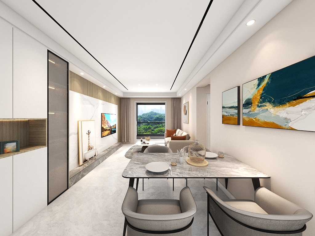 方仁俊的空间设计-仙桃碧桂园YJ100  东户-边顶双眼皮-装修设计方案