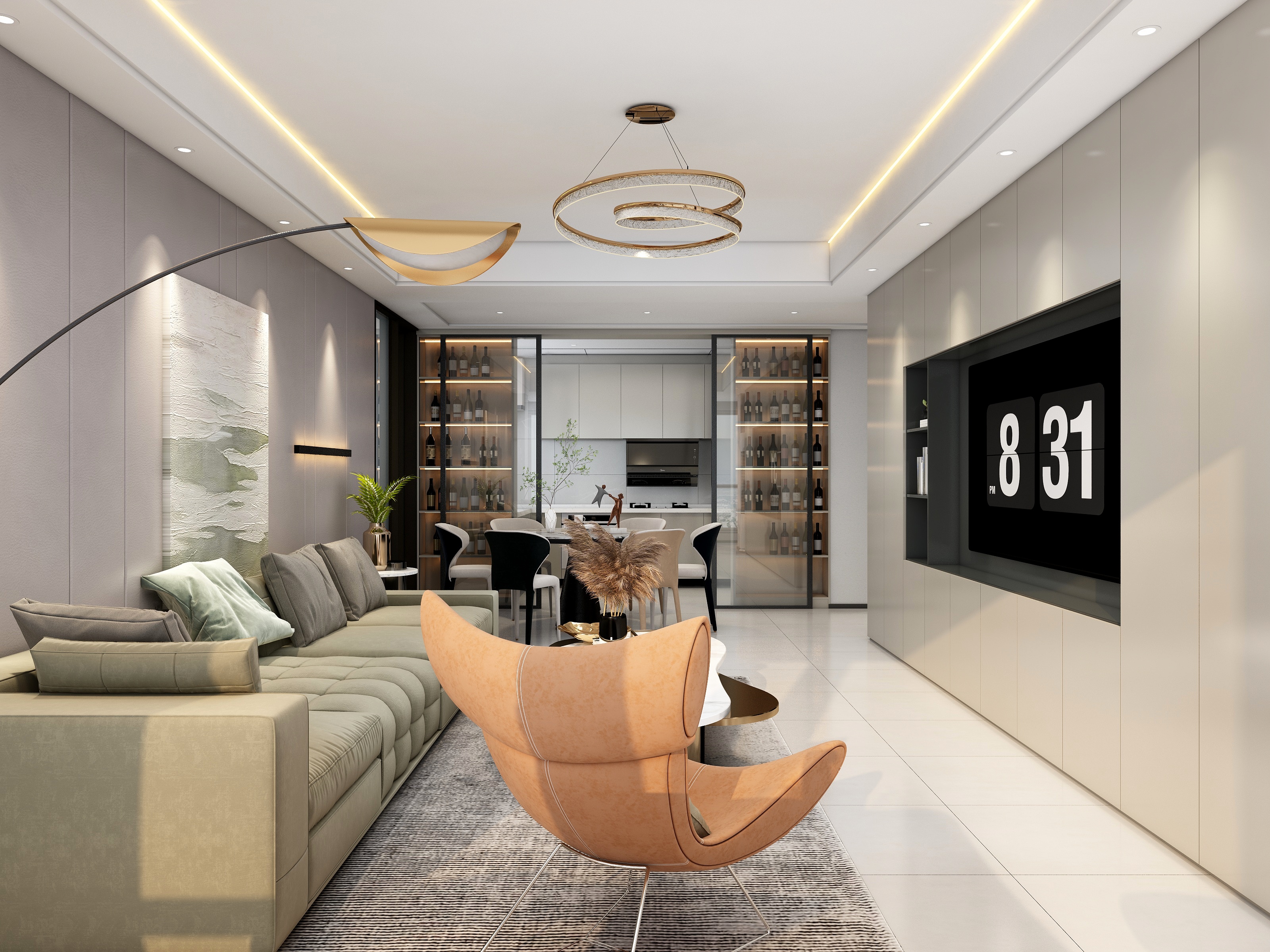 莫M莫-121㎡3房 现代简约风格三房-装修设计方案