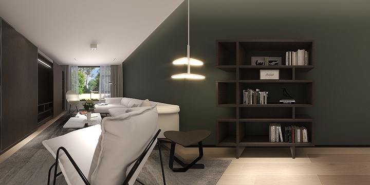 吉林瑞宝壁纸-中海龙玺118平-现代极简-锵锵X系列产品-装修设计方案