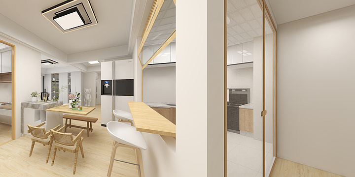 玉林百桂庞设计-玉林某小区原木风-装修设计方案