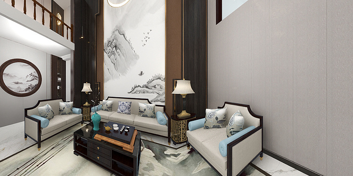 手绘未来-阳光城5期户型1效果-装修设计方案