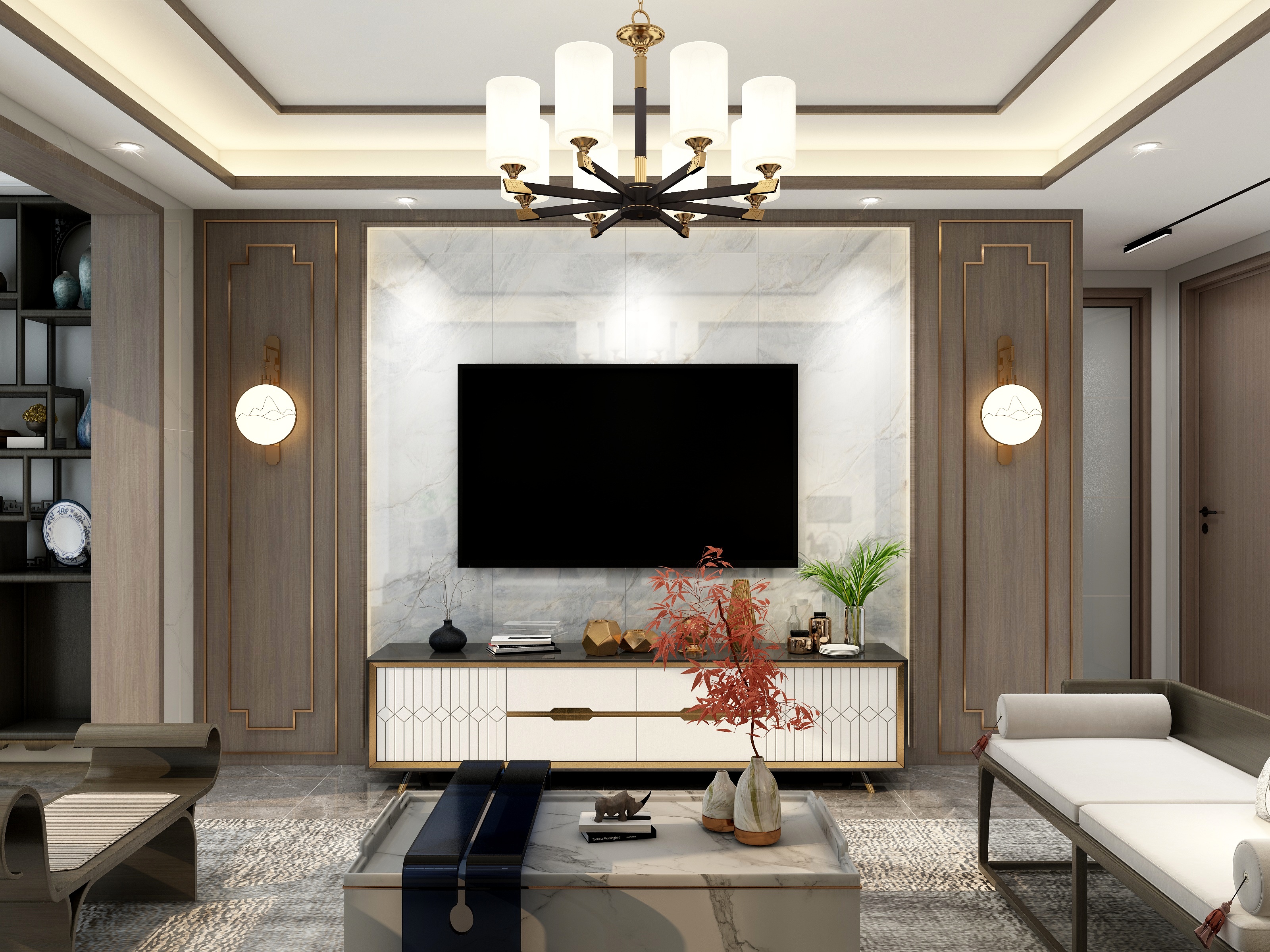 天龙玩设计13642493787-敏捷（新中式）全案-装修设计方案