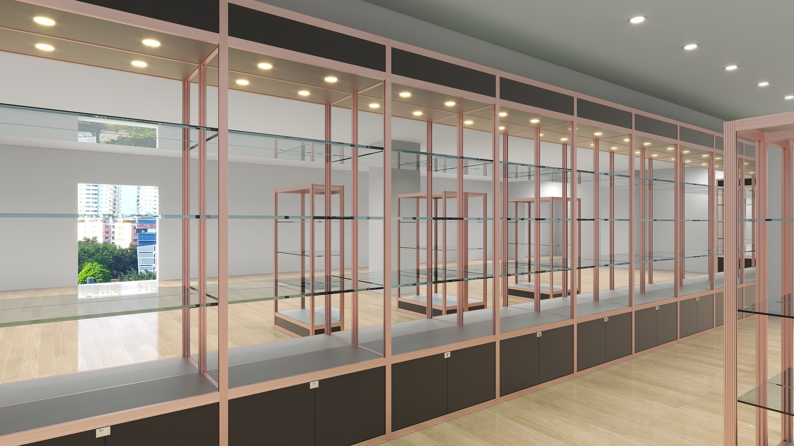 迎飞-食品展厅-装修设计方案