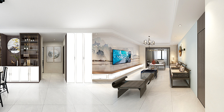 成辉824-瑞岭名郡西区23-2-1401（130平米）-装修设计方案