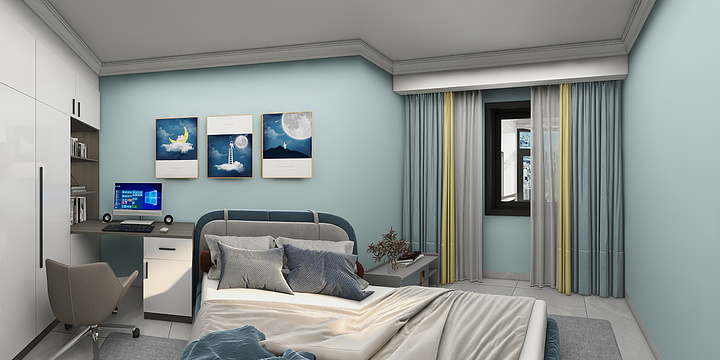 一一吴一一-金利国际城16-1602 - 效果图-装修设计方案