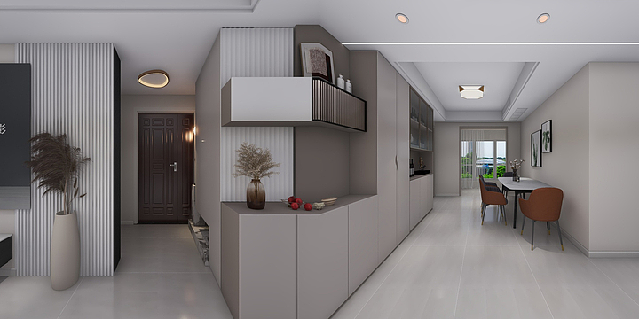 丿墨梵-秦都花苑180-墨梵设计17389133216-装修设计方案