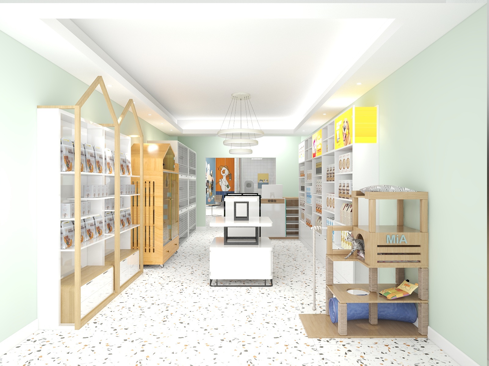 大湾区Steven-萌宠宠物店-装修设计方案