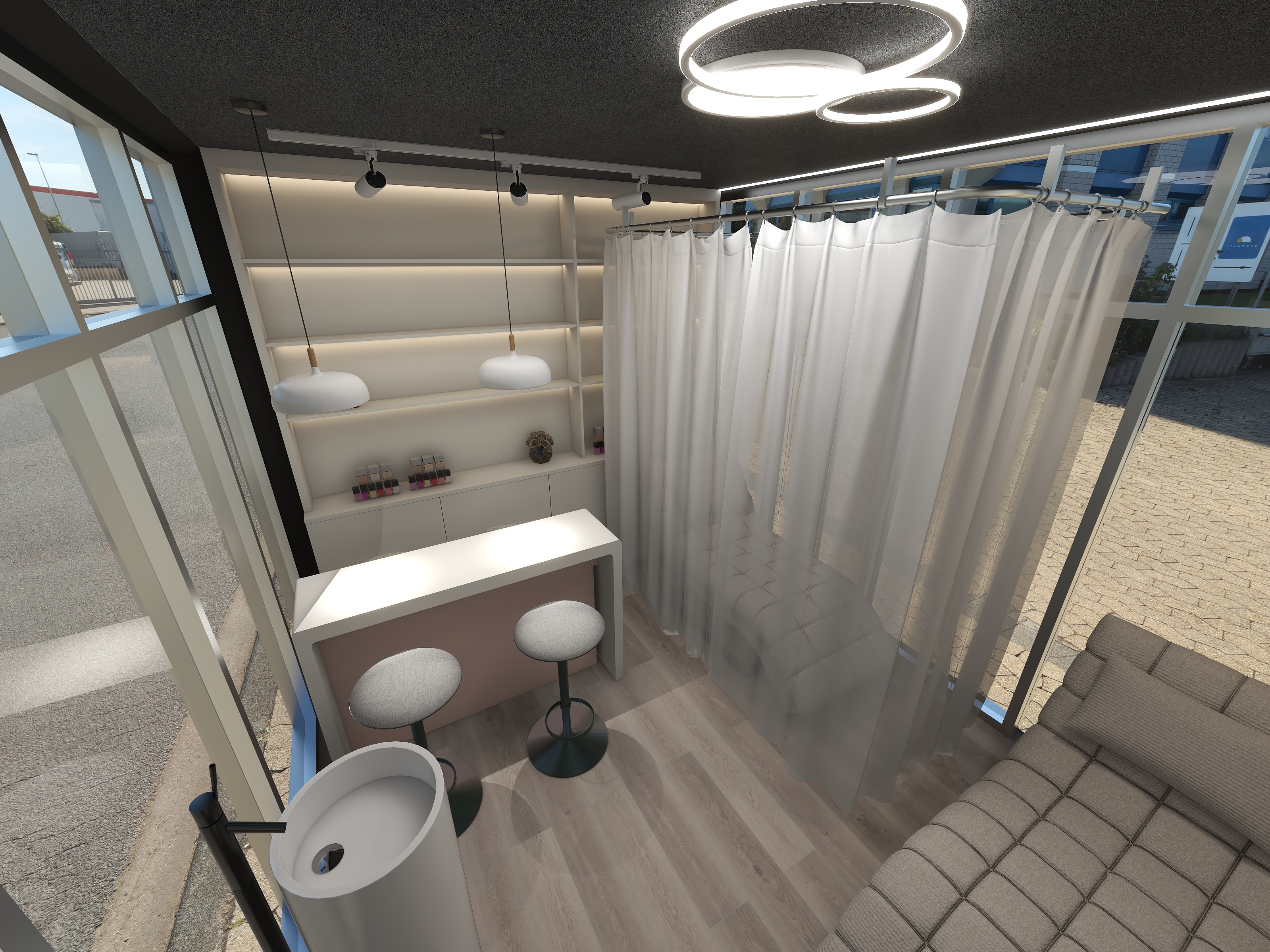 嘉寓設計-美甲店-装修设计方案