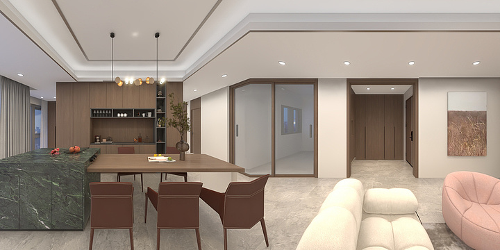 光述空间设计工作室-凯德九章183平 套内147平 户型-装修设计方案