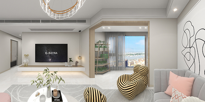 伍月团队-雍湖大院6栋8-6李元斌-装修设计方案