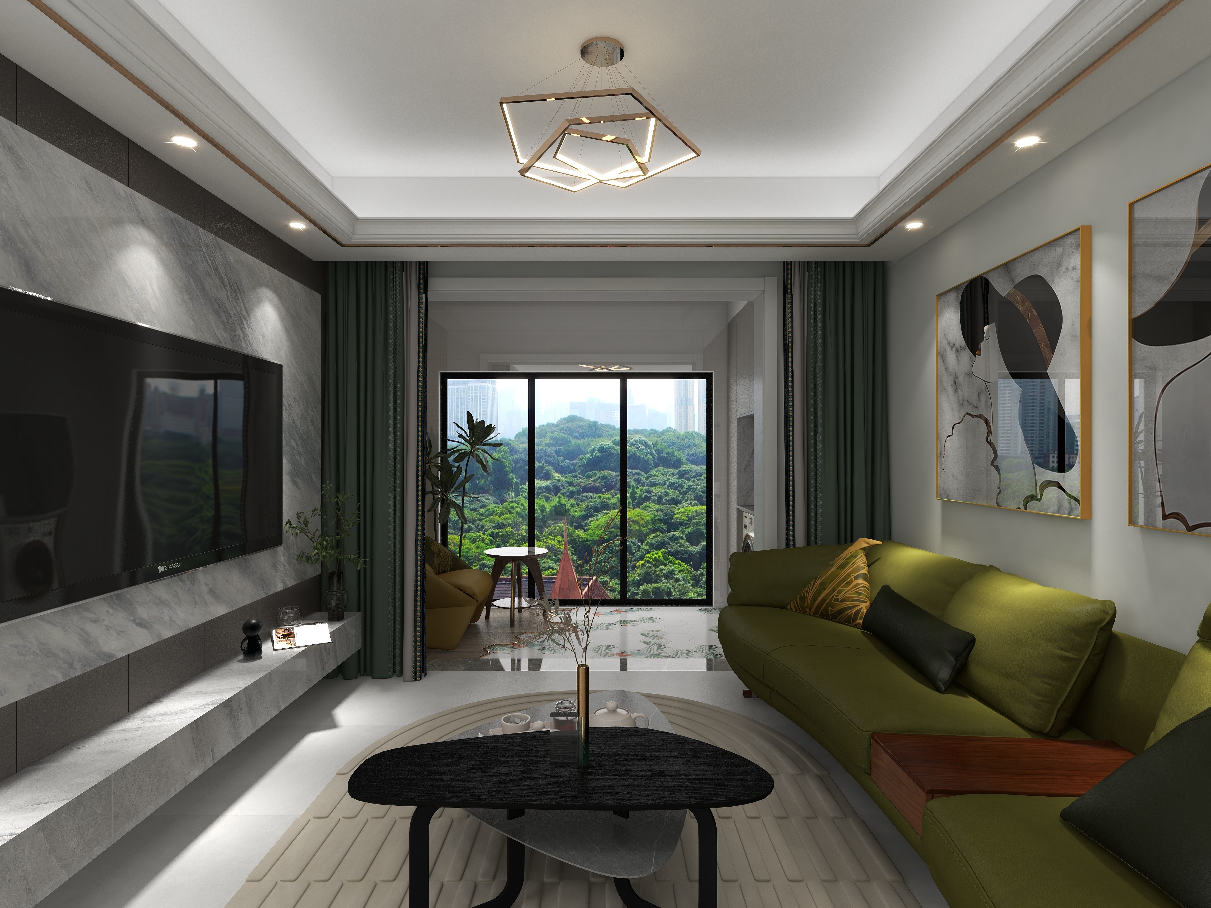 全案设计ibhz-66期设计培训一组苏晓凡课堂练习-装修设计方案