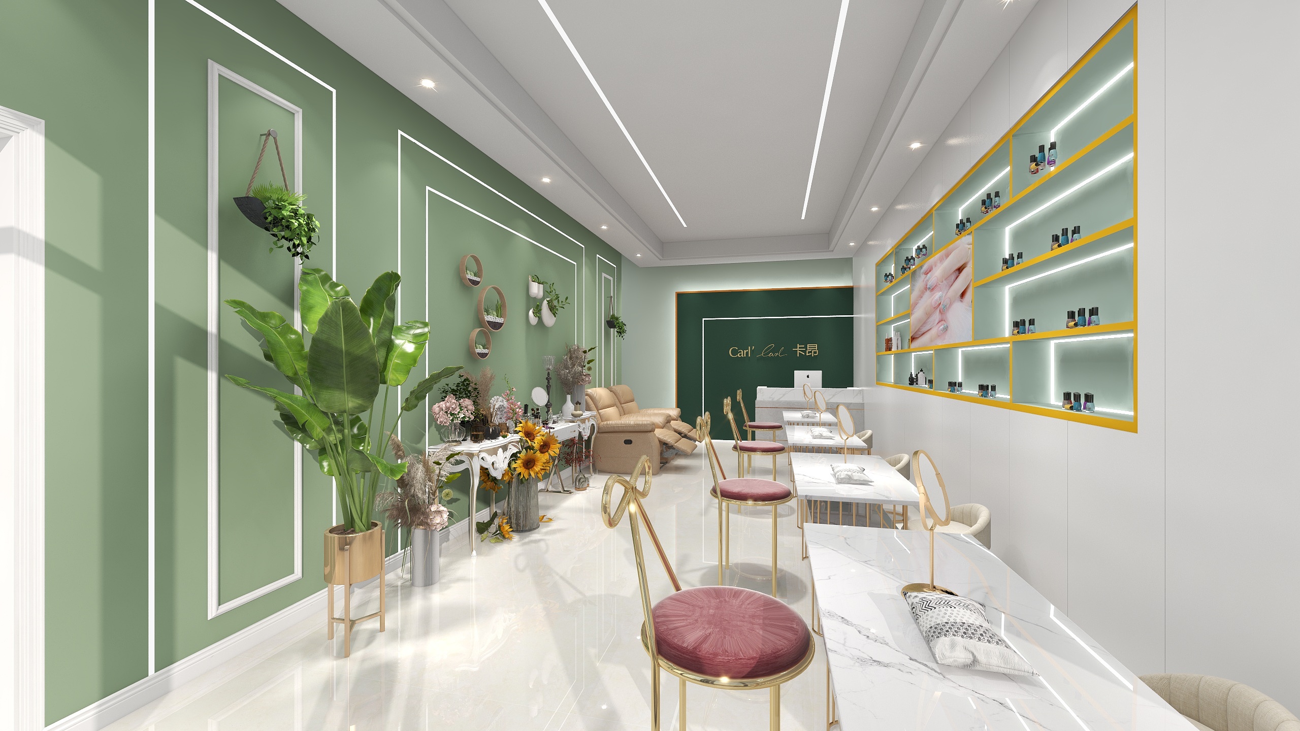 V小冰-美甲店-装修设计方案