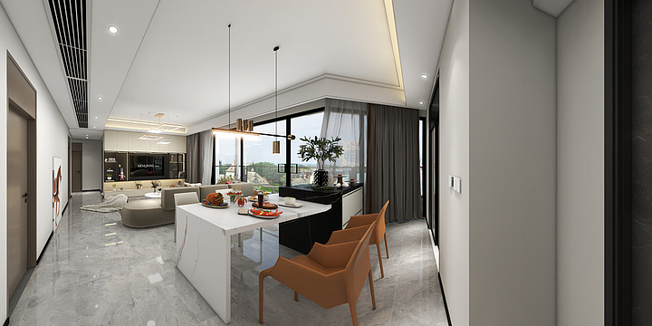 萧欢PCqk-東莞-保利·首铸天际-二栋-01户型-140㎡-极简设计-装修设计方案