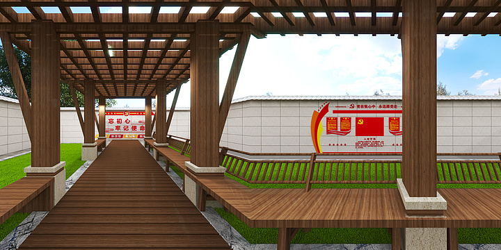 雅蓝空间设计01-麦岭镇”双基“阵地建设设计图1-装修设计方案