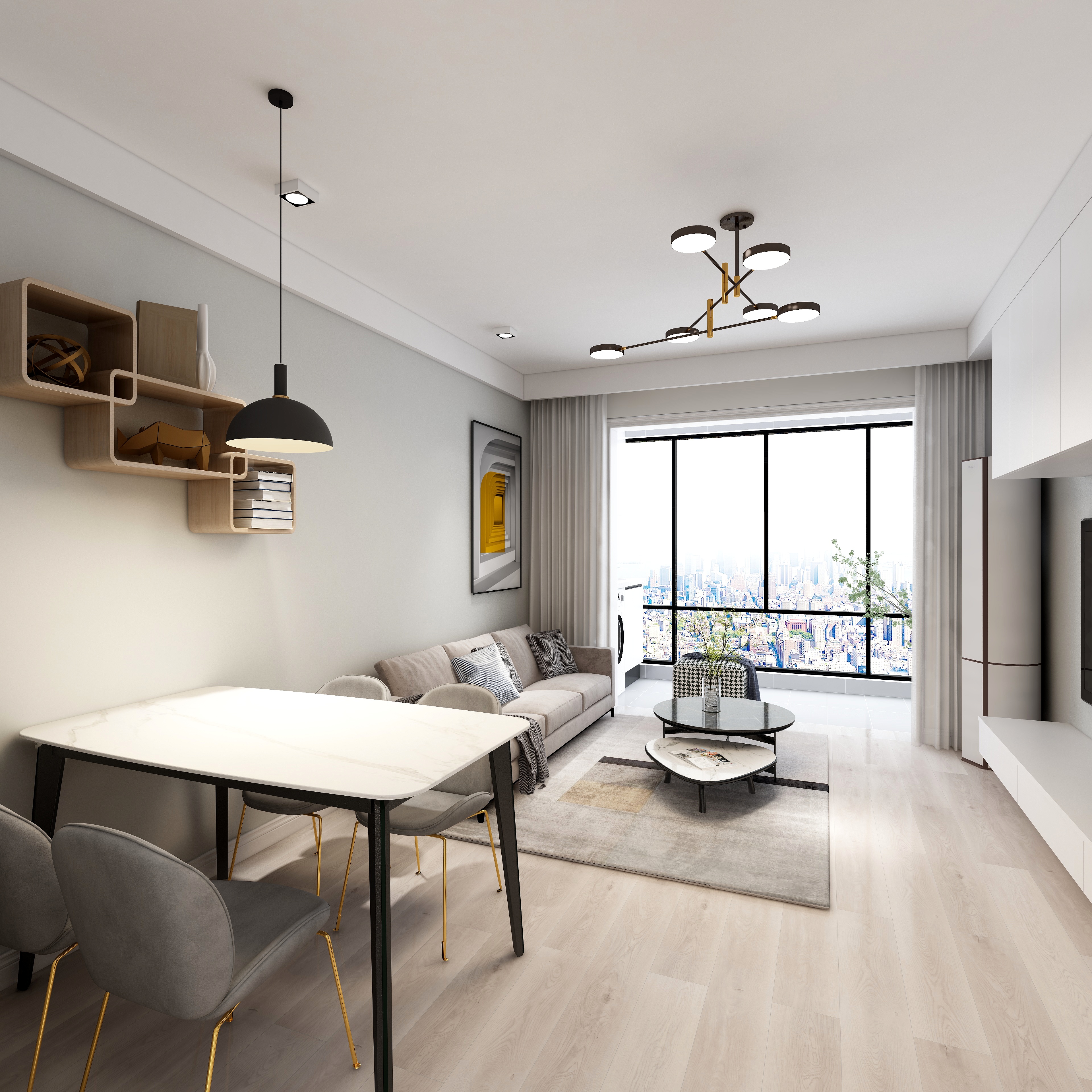 绿通国际设计-创新中路北欧风格设计装修效果图