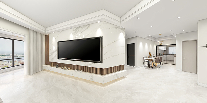 李斌-咸阳甲天下装饰-旬邑家装 现代轻奢-装修设计方案