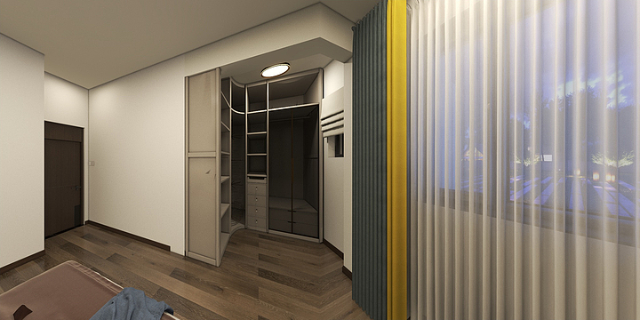 小議设计展示空间-云南文山州清和园2-1-402（黄美女复式楼）-装修设计方案