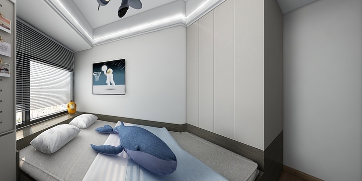 王云-现代风格榻榻米房间-装修设计方案