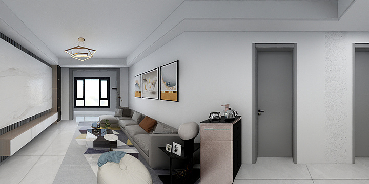 饕餮a-浦西玫瑰园13栋704.dwg-装修设计方案