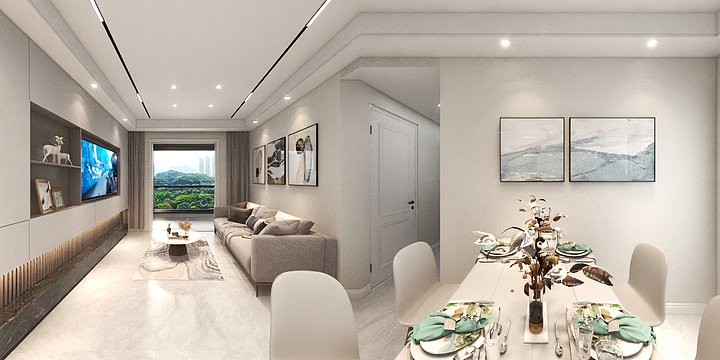 方仁俊的空间设计-仙桃碧桂园YJ100  东户-三口之家-装修设计方案