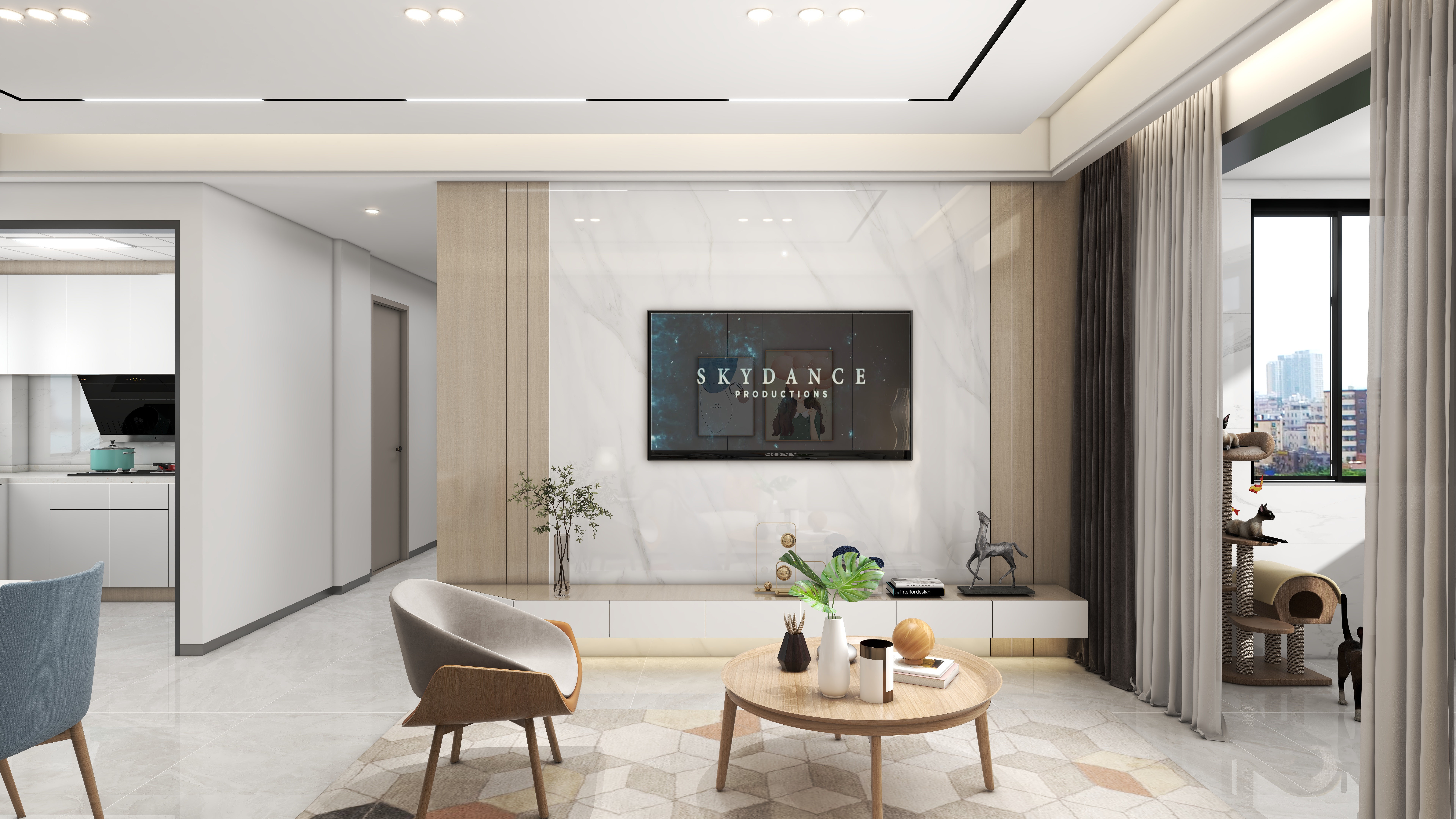 设计师壹一-海德公园81㎡3室-装修设计方案