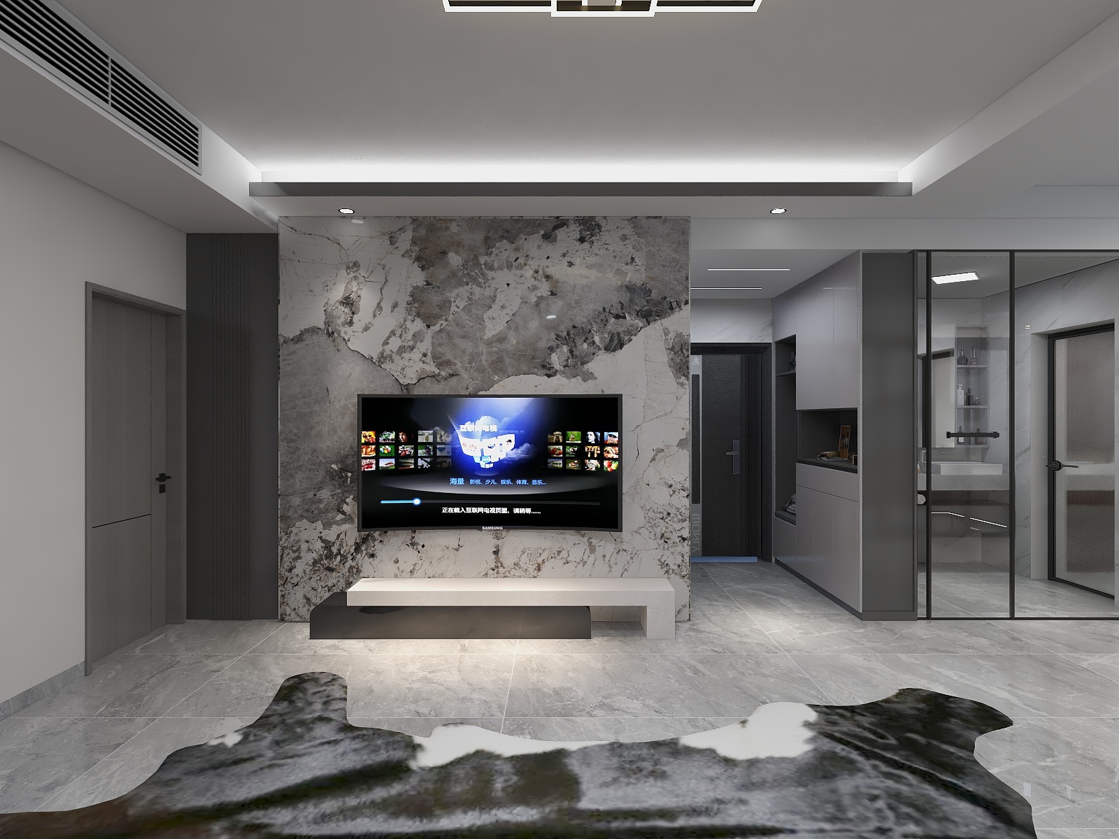 Sk设计室-现代黑白灰-百万-装修设计方案