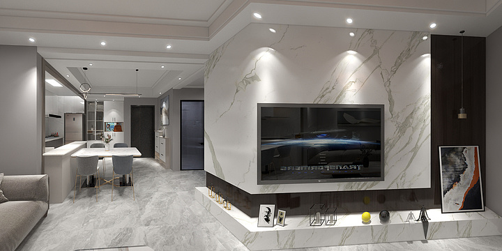 邯郸诚祥装饰-金色漫城104户型1#3#B-装修设计方案