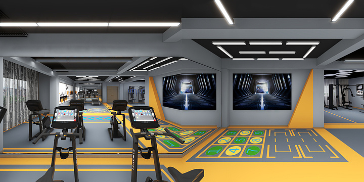 壹点设计01-边防派出所健身房-装修设计方案
