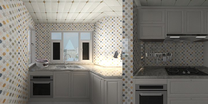 Evan13520308096-美式125平米三室两卫-装修设计方案