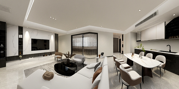 设计师翁倩-水景城23栋2单元402-装修设计方案