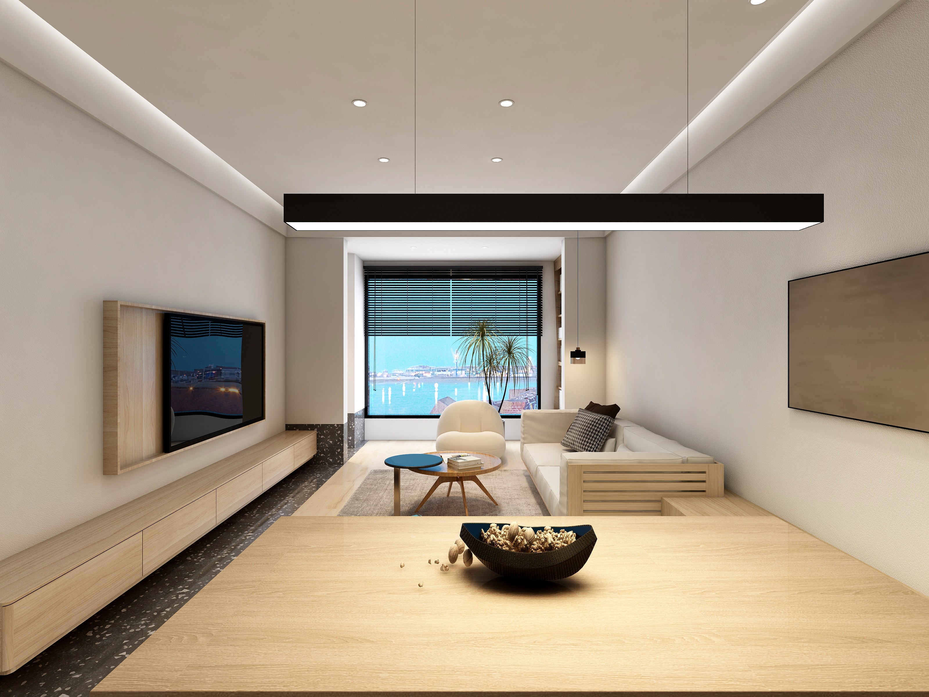 阿文wReZ-豪润公园天下现代简约78㎡2室-装修设计方案