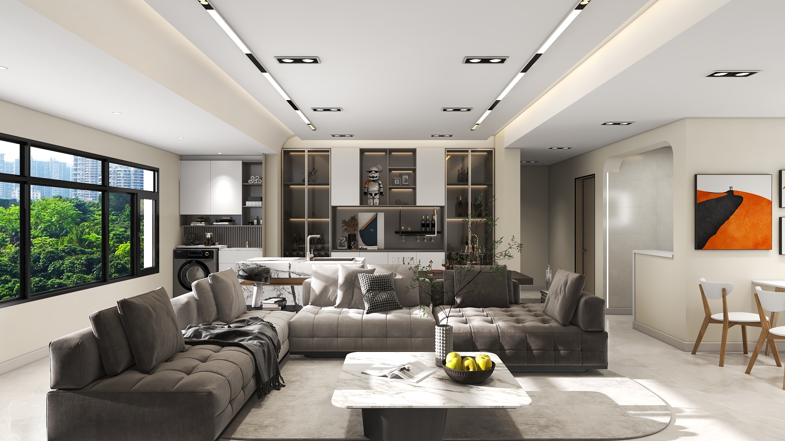 十里画郎-博兴中梁首府148户型方案2-装修设计方案