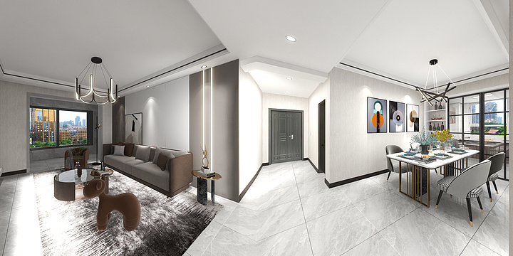 成都衡固整家定制庆阳店-金建名居7-2-1301-装修设计方案