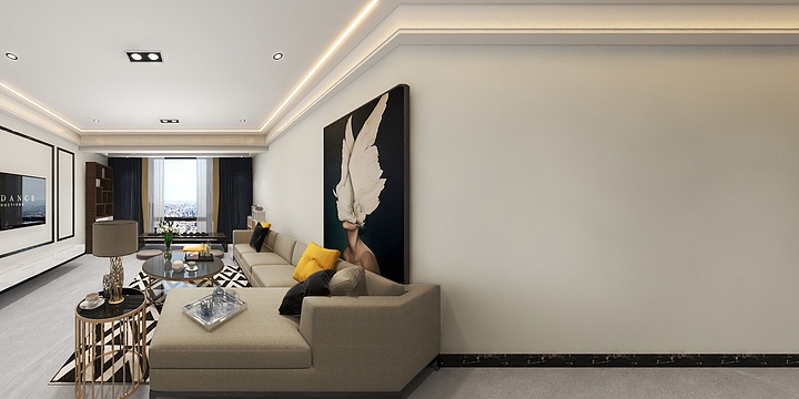 钧学装饰-惠民家园轻奢无主灯-装修设计方案