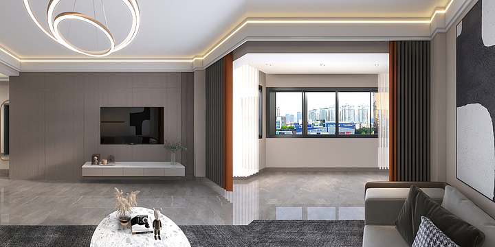 YM_空间-北安新世纪花园-现代-装修设计方案