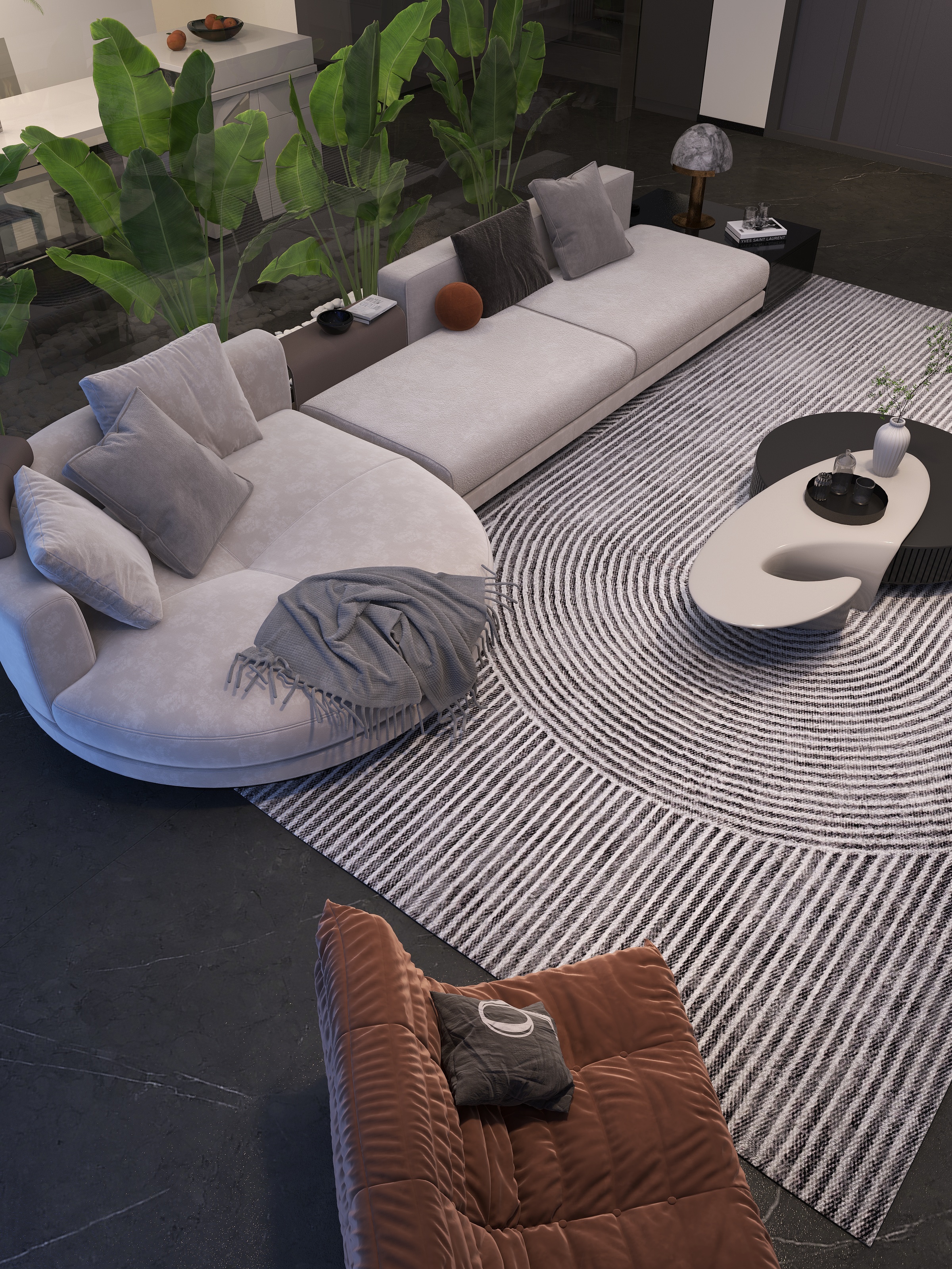 西胤设计-现代简约142㎡-装修设计方案