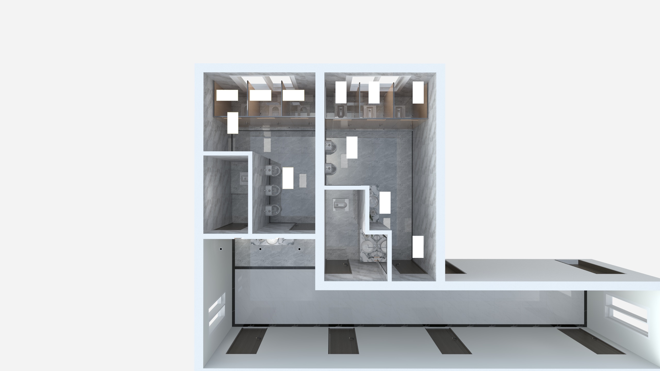 壹点设计01-白山泉边境派出所卫生间改造方案-装修设计方案