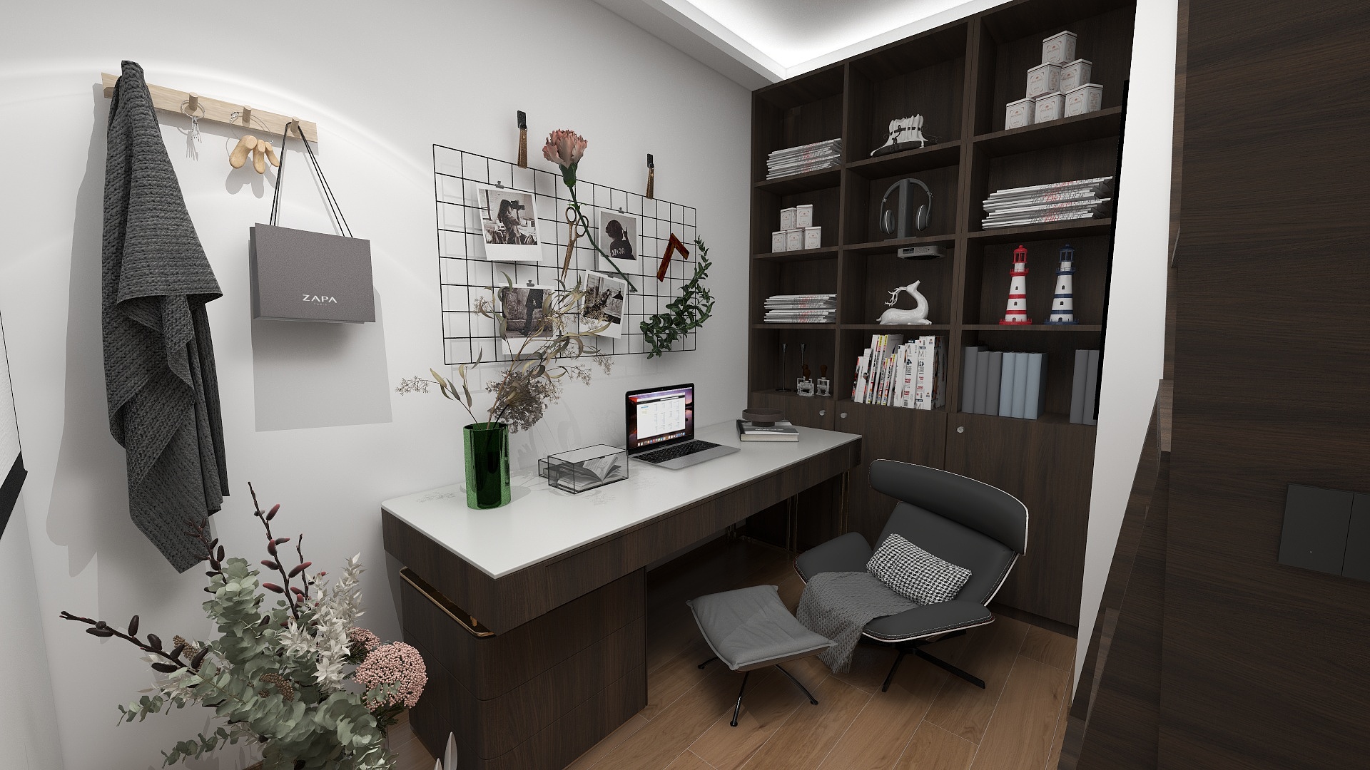 皇笠柏颂-【家装】②50㎡户型改造案列（一室一厅一书房）-装修设计方案