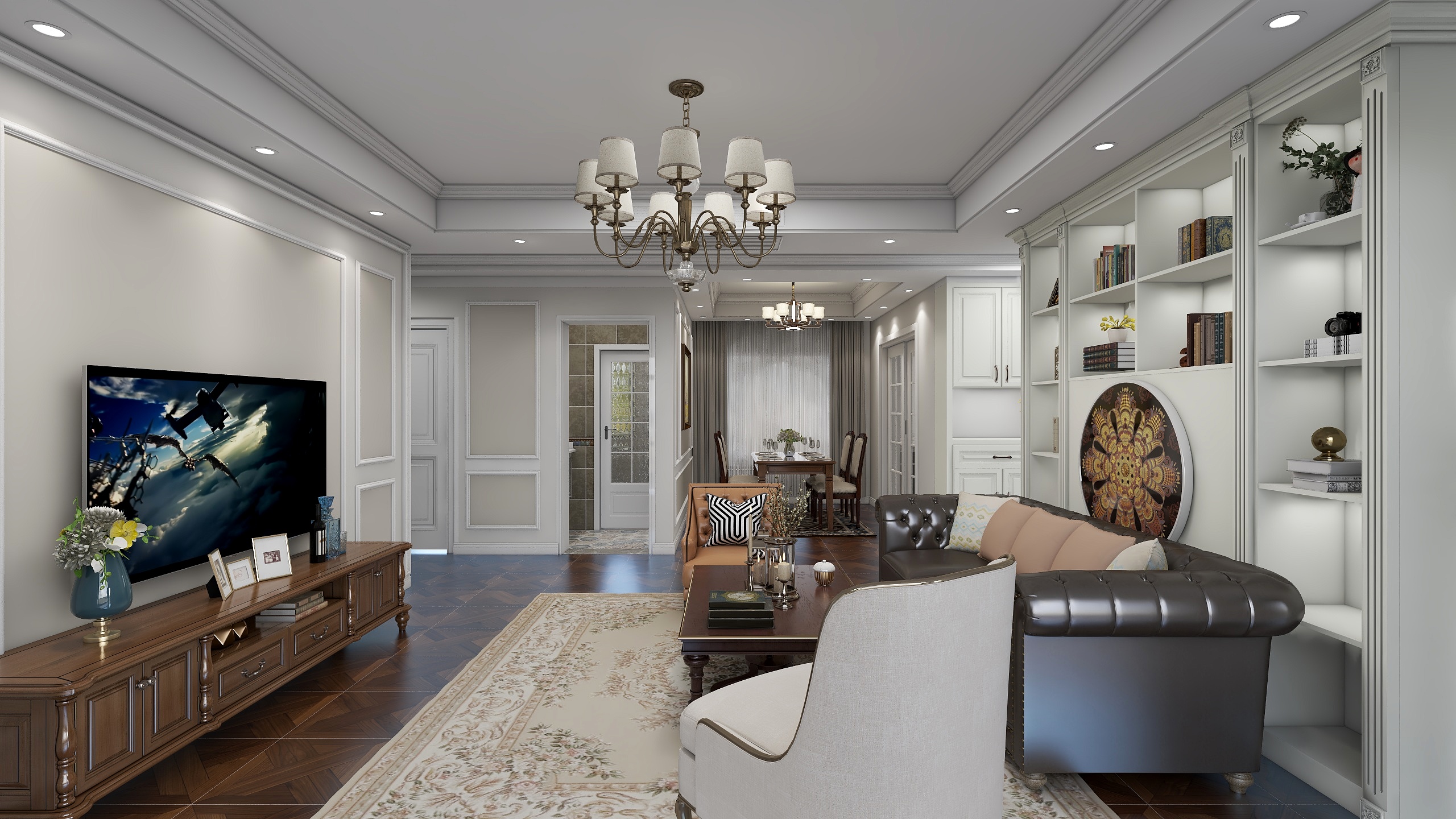 千灯客栈-133㎡3室-装修设计方案