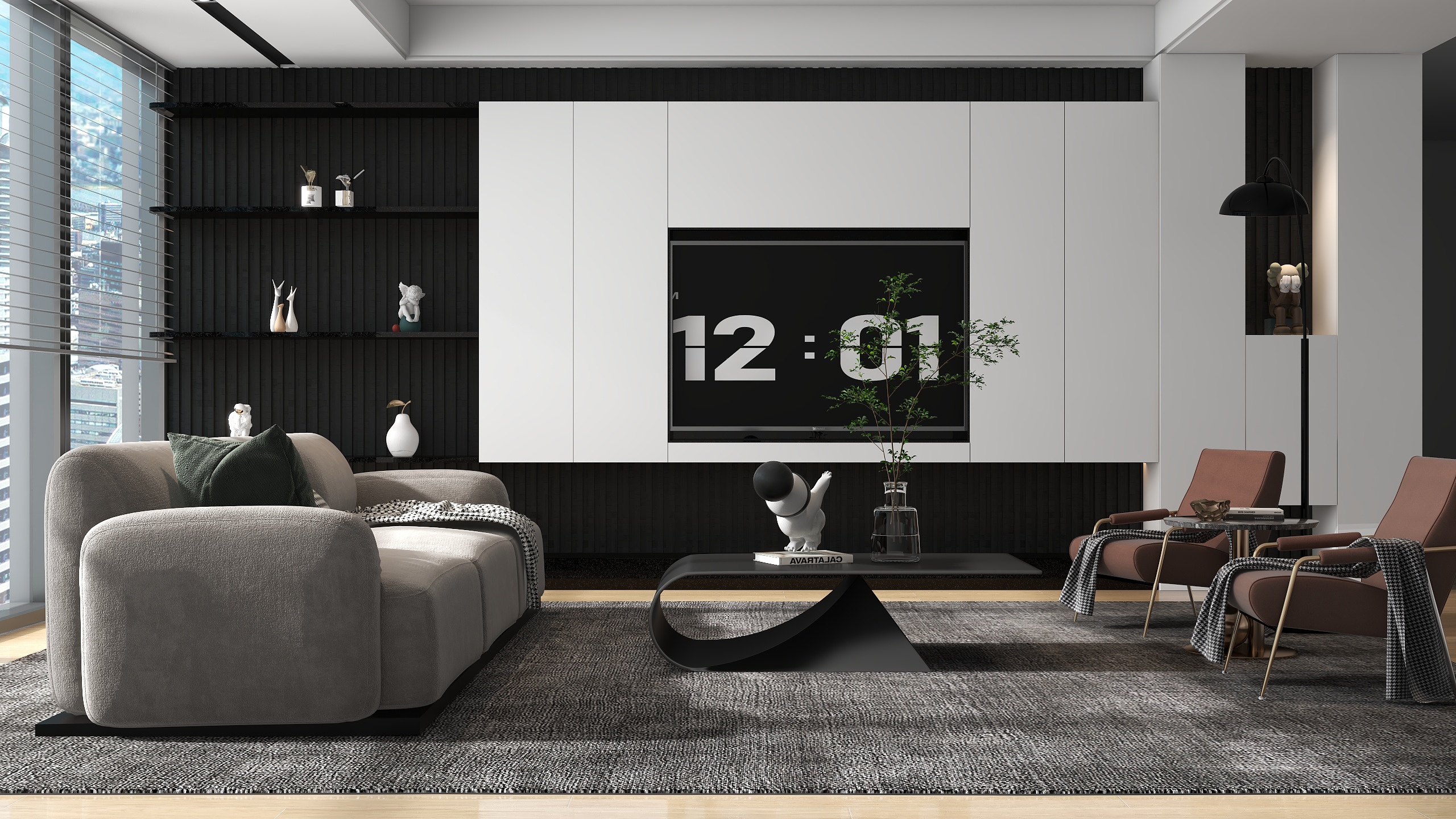 设计小范-临摹图灯光练习-装修设计方案